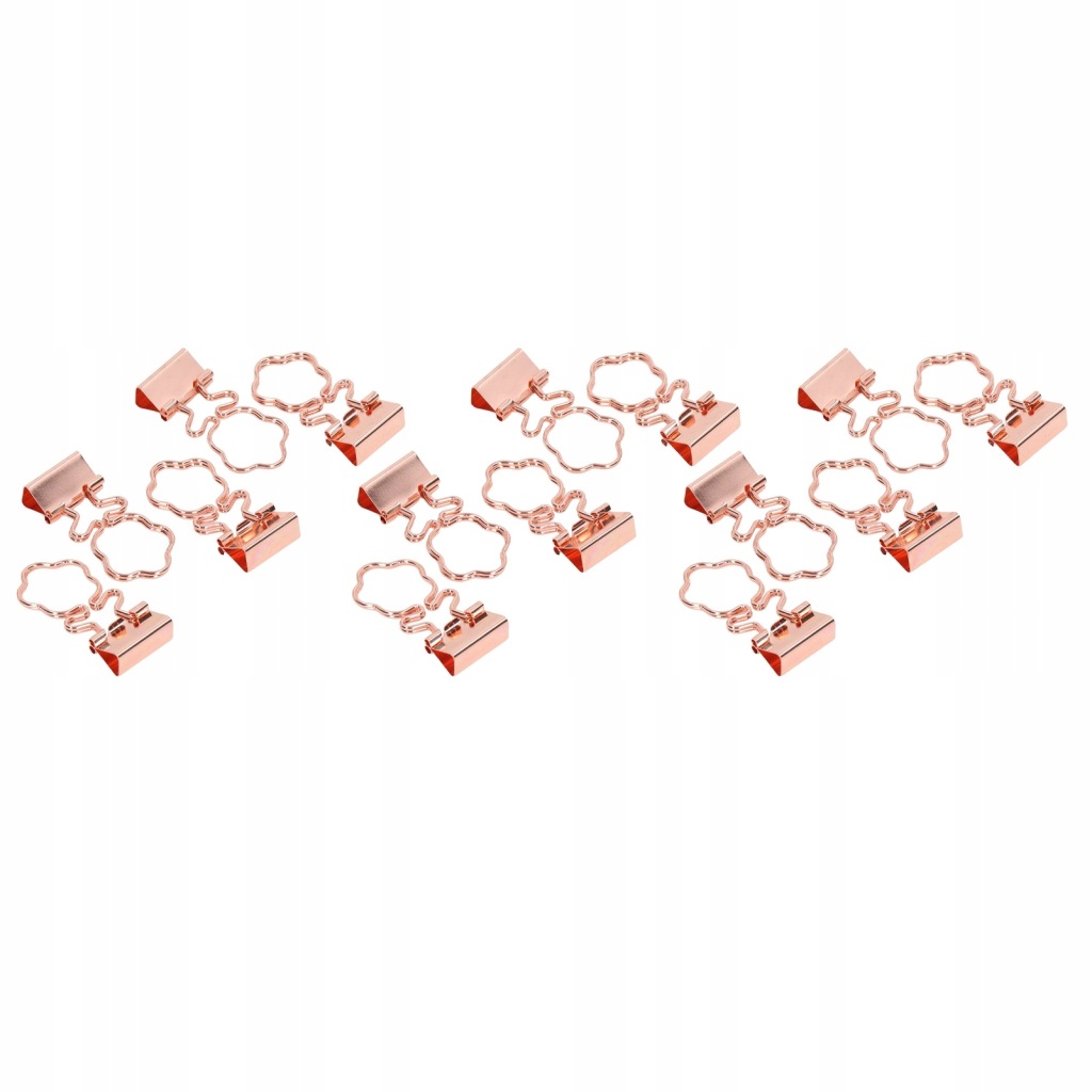 15pcs Rose Gold Binder Clips mocne siy zaciśnięcia mocne siy WD