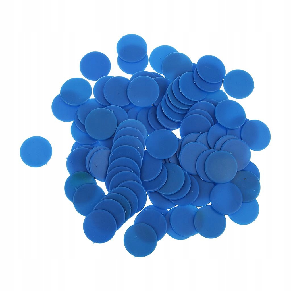 10x100x nieprzezroczyste plastikowe liczniki gier planszowych Tiddly mruga Liczenie 10 sztuk