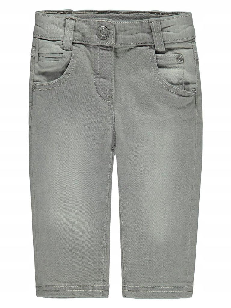 Dziewczęce spodnie jeansowe szare Kanz, r. 62