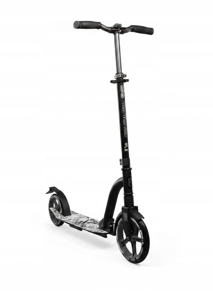Regulowana hulajnoga miejska Infinity Scooter czarna 85-110 cm