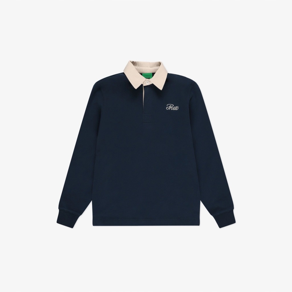 Koszulka longsleeve dziecięcy Polo Prosto Kids Ancymon granatowa 146/152