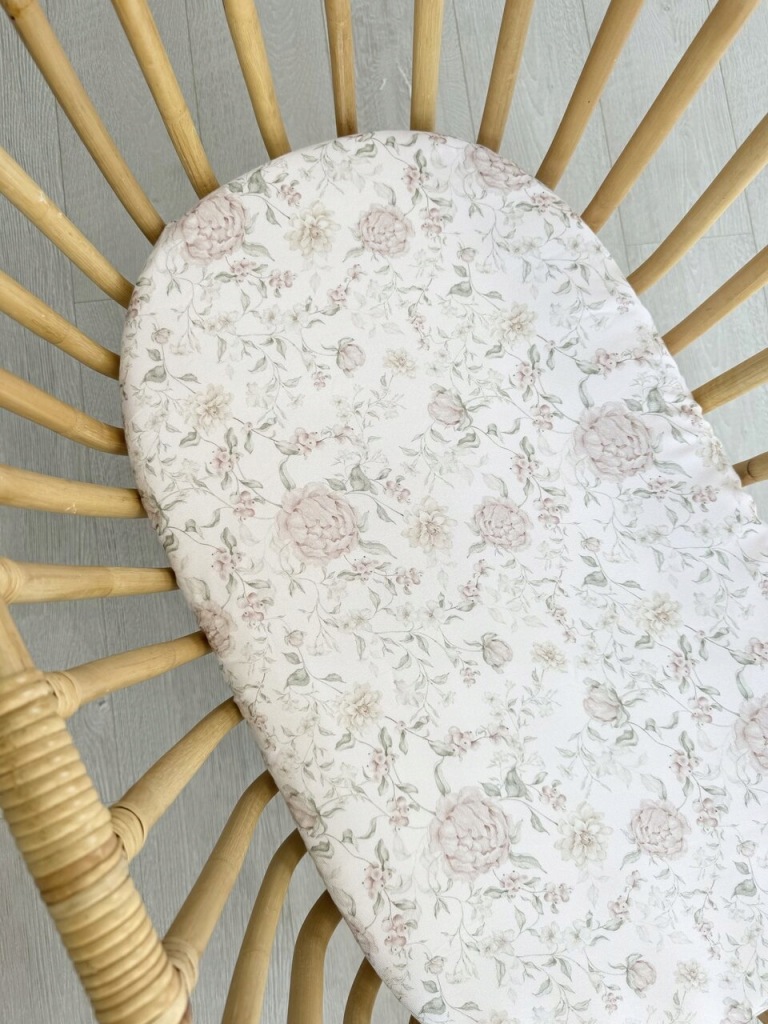 Prześcieradło Bambus do gondoli kosza Romantic Flowers Kwiaty
