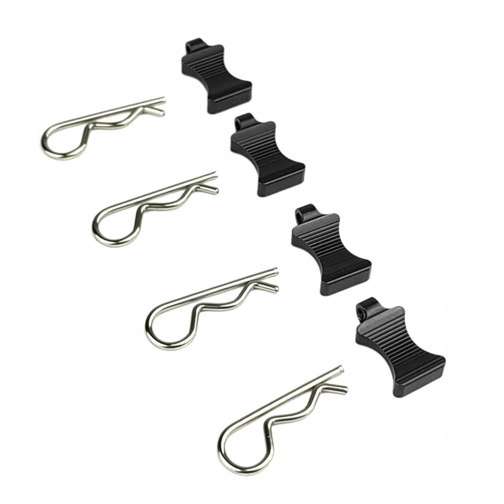 4 sztuki RC Car Body Shell Clips Pin 1:6 Car Hobby Car Parts Black