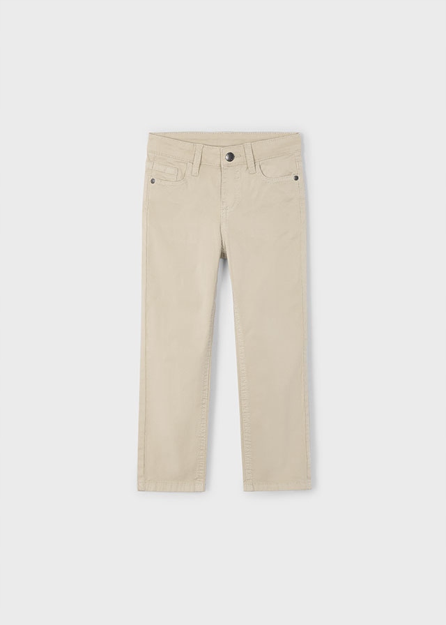MAYORAL 509 SPODNIE SLIM FIT CHŁOPIEC beż r.140