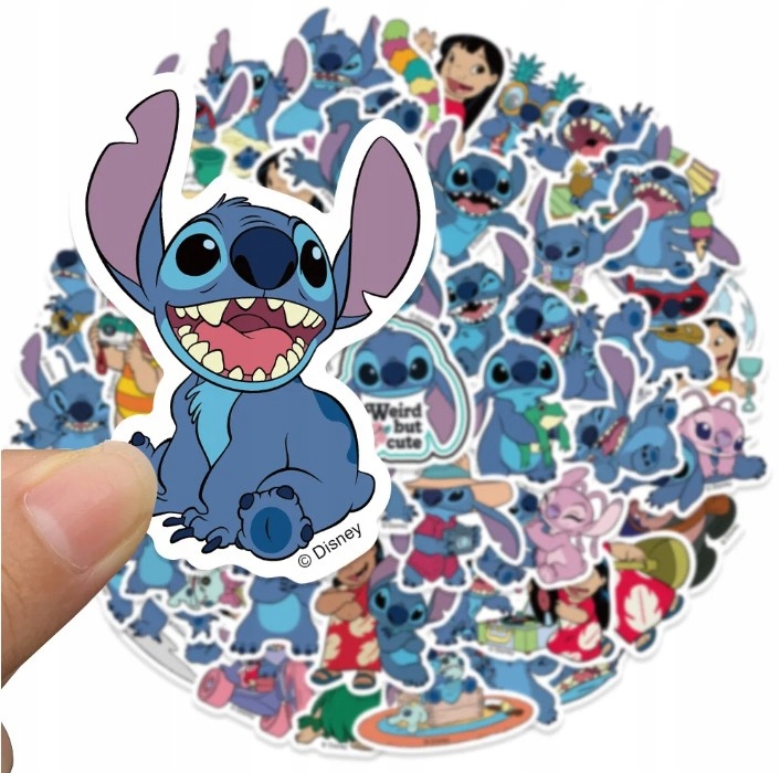 Naklejki klasyczne Lilo i Stitch PaemiStore 50 szt.