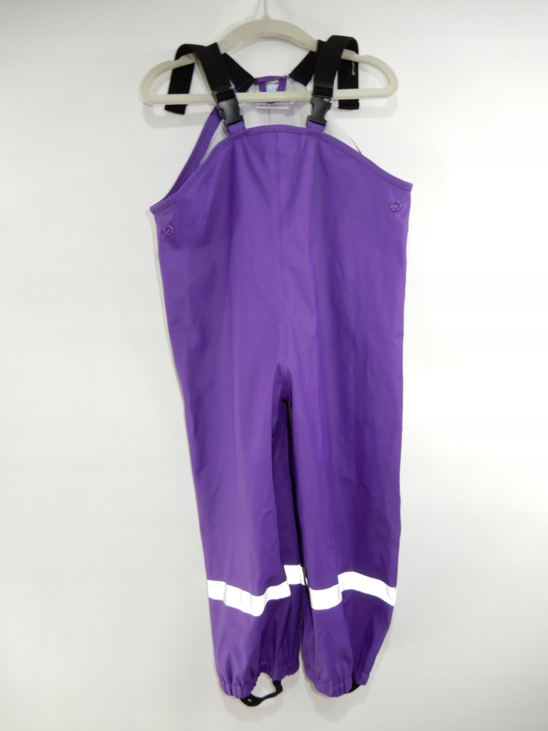 Spodnie outdoorowe przeciwdeszczowe wodery fioletowe Kids World 86