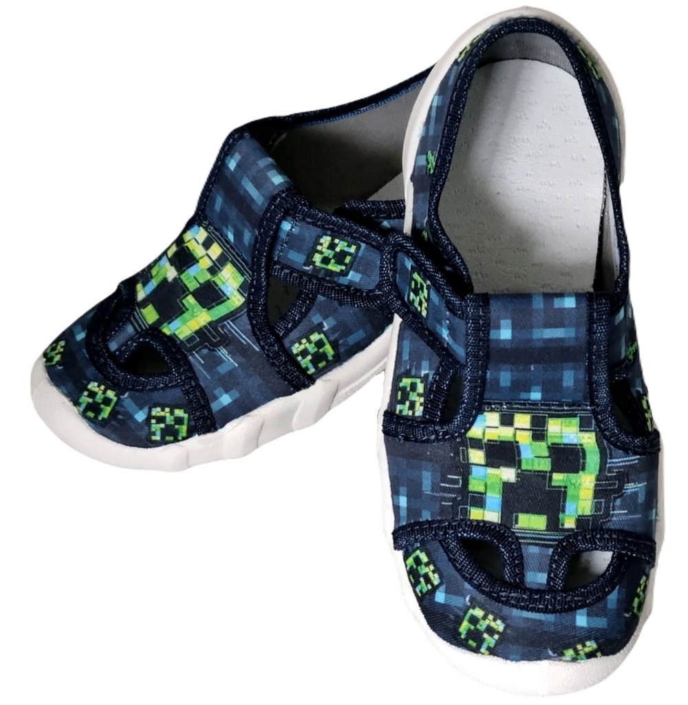ARS KAPCIE JAK MINECRAFT ELASTYCZNE NA RZEP D227 R.32 20,5 CM