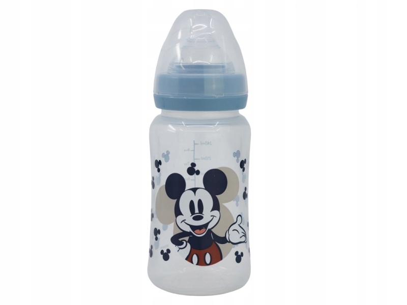 Dojčenská antykolkowa fľaša Mickey Mouse Baby Blue, 240ml