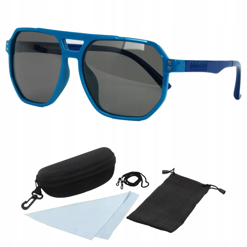 Okulary przeciwsłoneczne Polar Fashion 7 lat + kolor niebieski