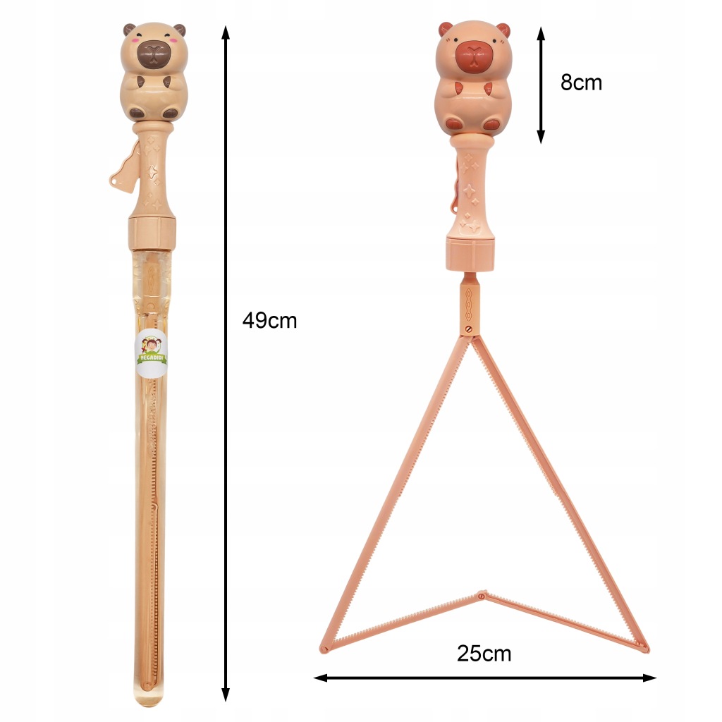 2 sztuki ZESTAW BAŃKI ogromny rozkładany miecz KAPIBARA wielkie bańki 49 cm