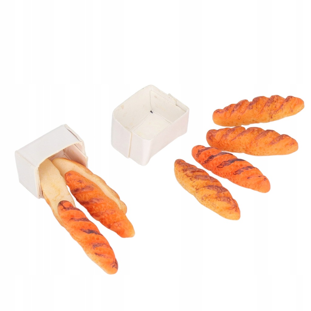 40PCS Dollhouse Miniaturowy chleb wysoka symulacja Symulacja D8