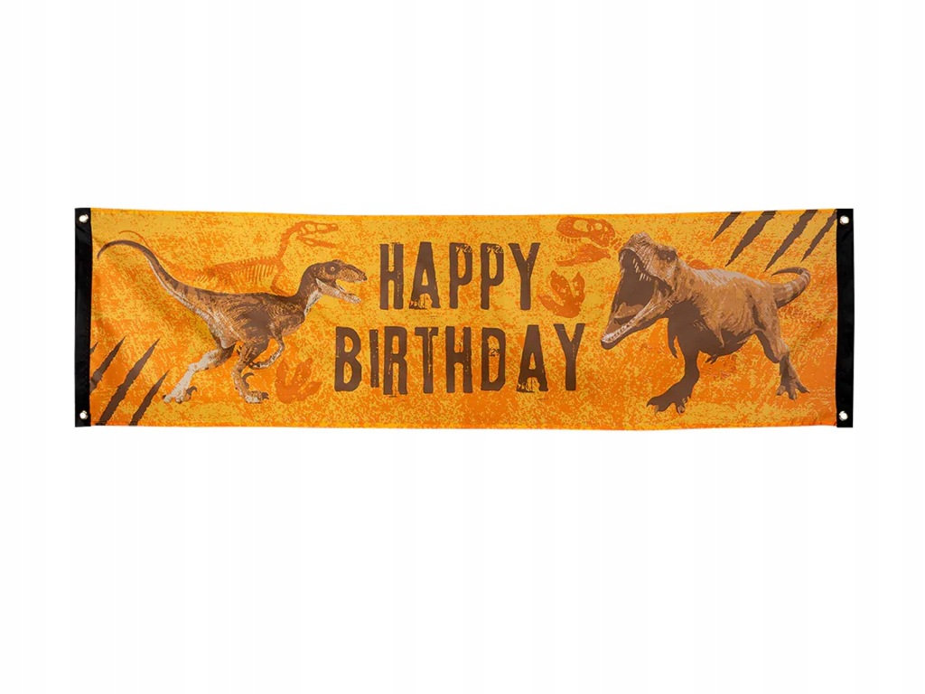 Baner materiałowy T-Rex Dinozaury 50x180 cm