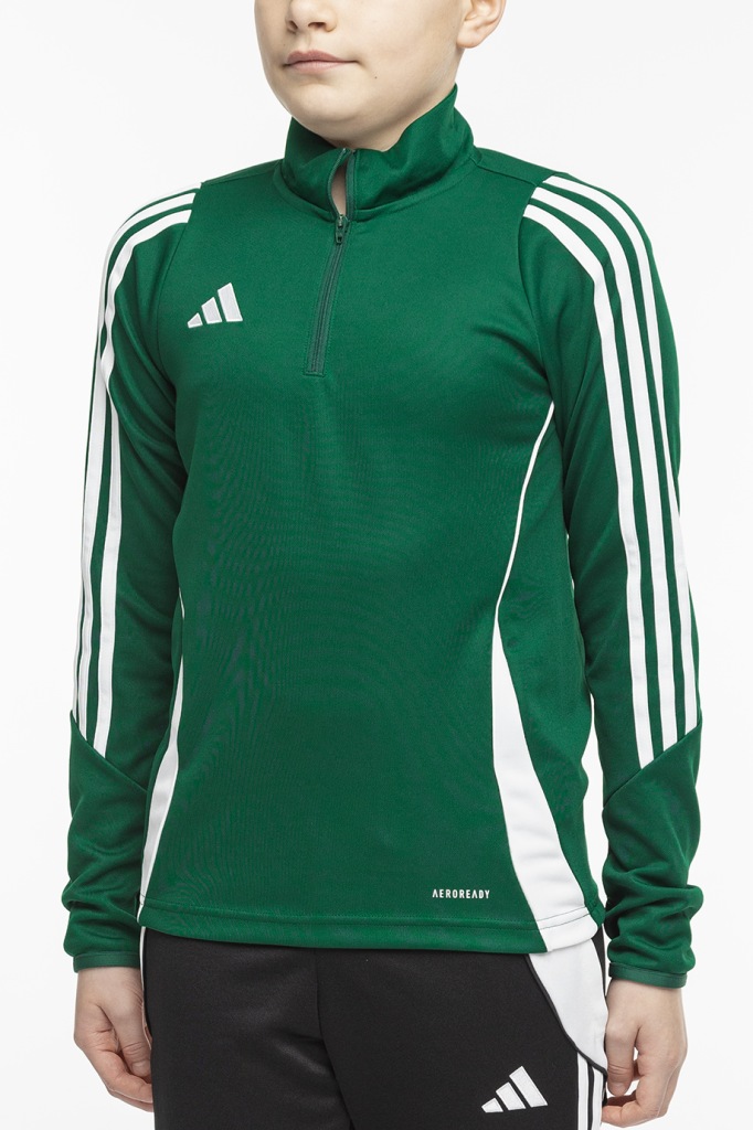 Adidas bluza dziecięca poliester zielony rozmiar 140