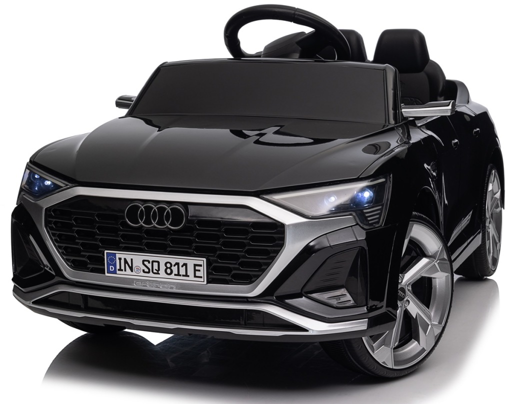Audi SQ8 4x4, EVA, skóra auto na akumulator 12V 7Ah, pilot 2.4G LED