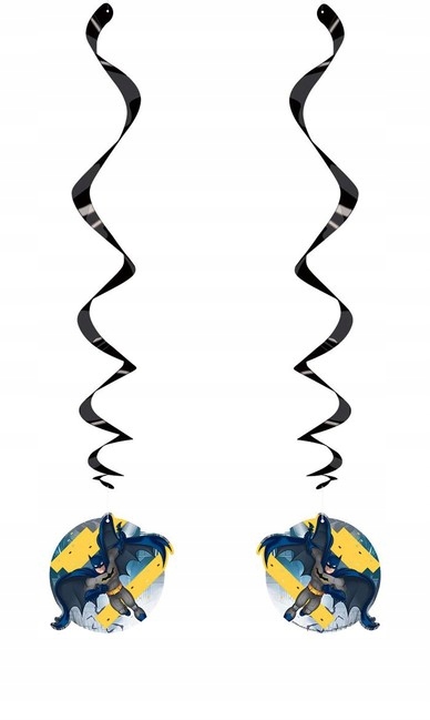 Spirale wiszące Batman 66cm 3 szt.