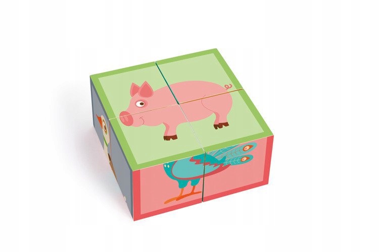 Puzzle 4 Klocki Farma Scratch