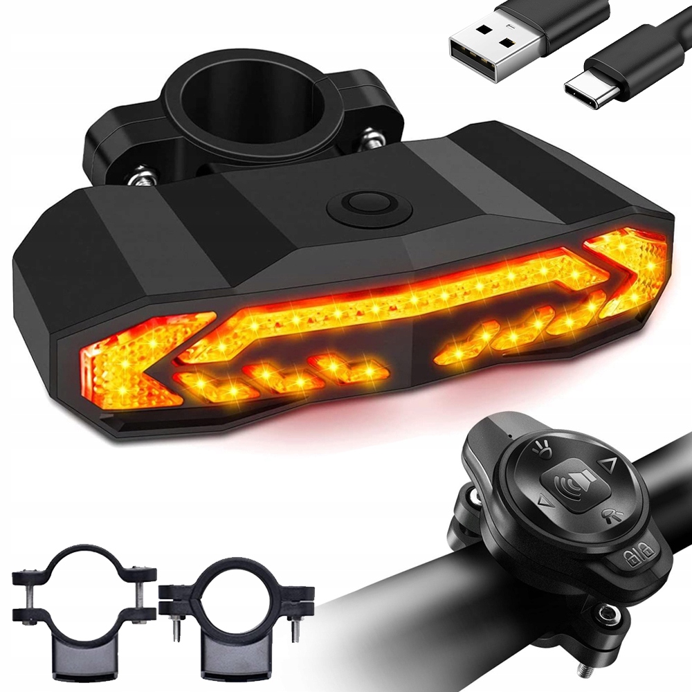 ALARM NA ROWER 110DB 7 POZIOMÓW CZUŁOŚCI AUTOMATYCZNE WŁĄCZENIE HAMOWANIE