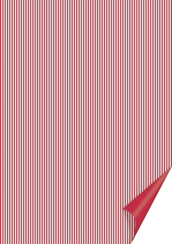 20 szt. Papier Happy A4 200g - czerwony, w paski