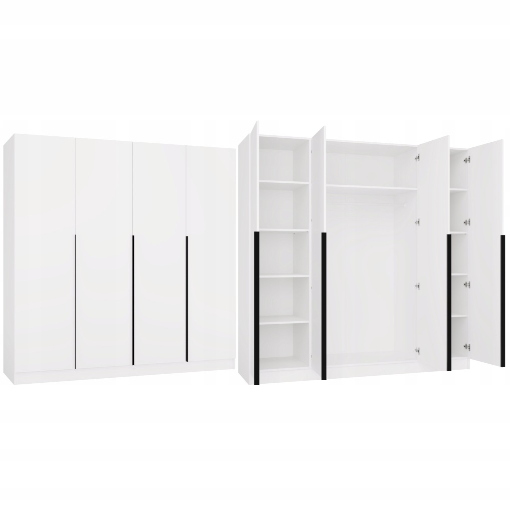 Szafa TopEshop SENSO 200 x 200 x 56,5 cm biały