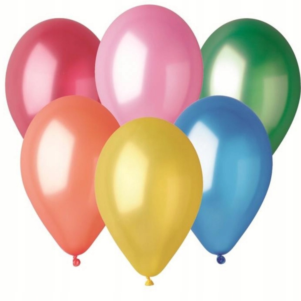 BALONY 33cm 13'' GM120 - MIX KOLORÓW Metaliczne 50 szt GEMAR