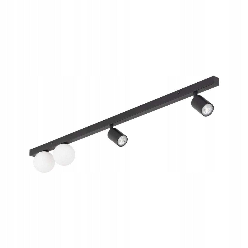 PLAFON LISTWA TK LIGHTING VOX 10002 CZARNY 2 KULE 2 REFLEKTORY