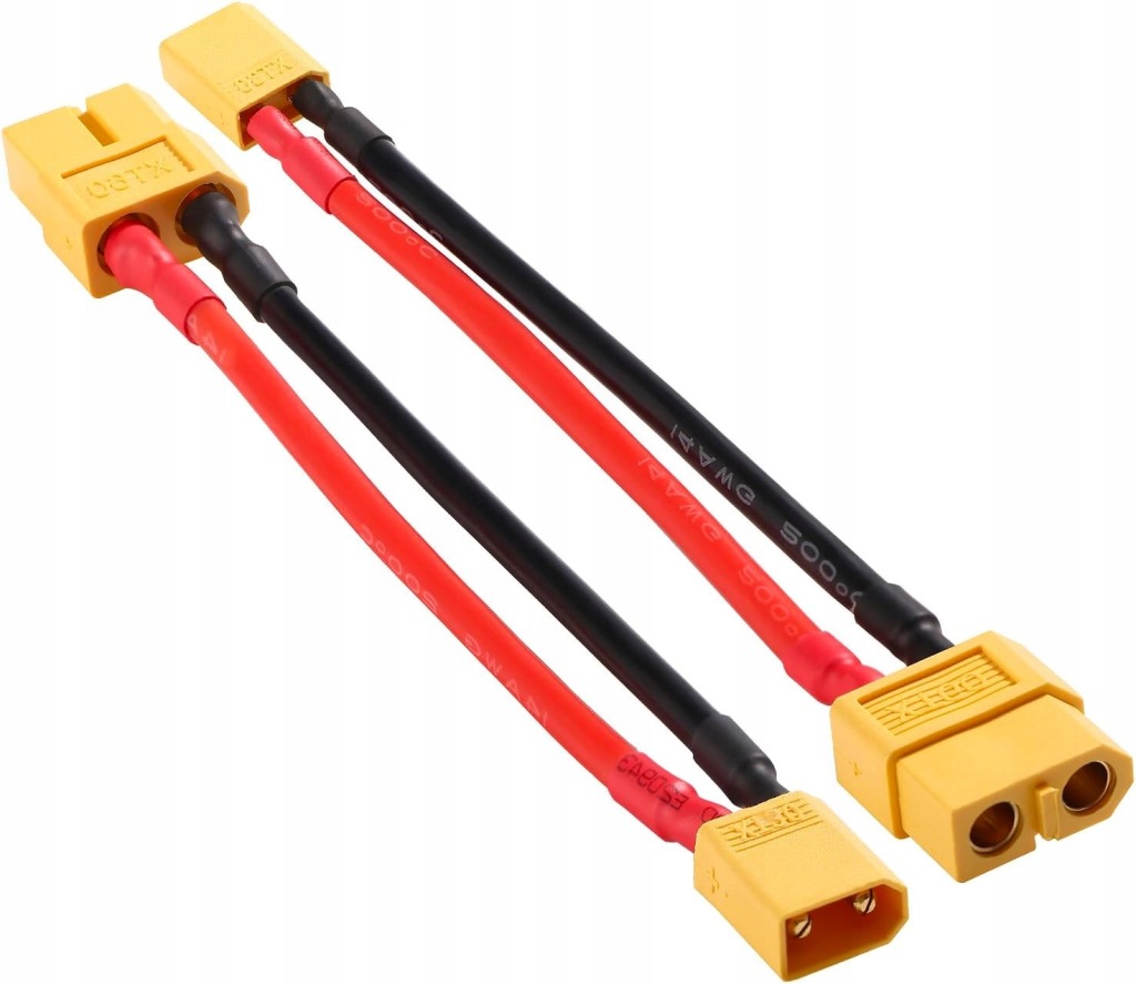 ADAPTER ZŁĄCZA XT30 MĘSKI NA XT60 ŻEŃSKI 2 SZT