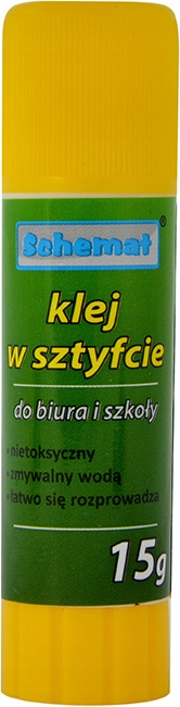 Schemat klej w sztyfcie zielony 24 sztuki x 15g