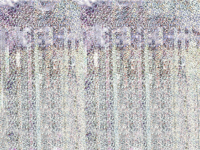 KURTYNA DEKORACYJNA SREBRNA HOLO 200cmx100cm HOLOGRAFICZNY EFEKT