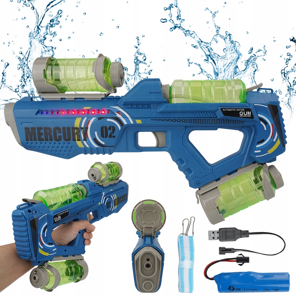 Pistolet Na Wodę Automatyczny Zabawka I Dzieci Elektryczny Pistolet 2200mah