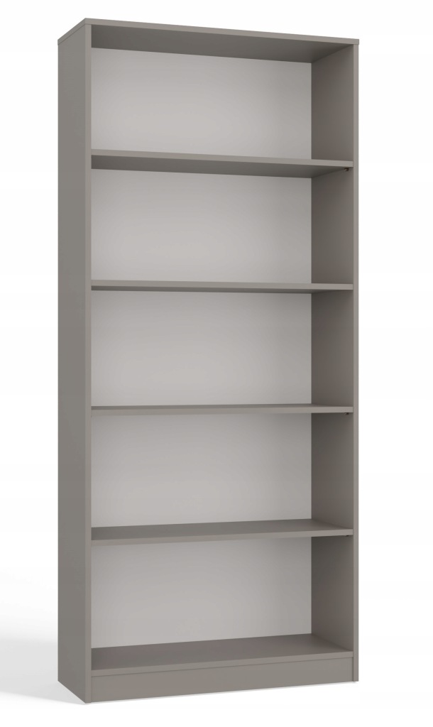 Regał TopEshop 80 cm x 182 cm x 30 cm odcienie szarości