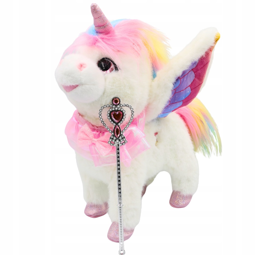 JEDNOROŻEC INTERAKTYWNY PLUSZOWY UNICORN NA USB GRAJĄCY KONIK MELODIA RUSZA