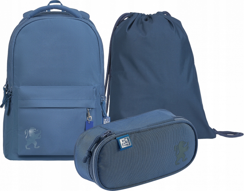 Plecak szkolny wielokomorowy Oxford niebieski 26 l
