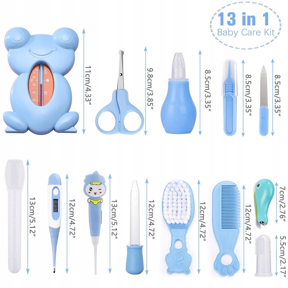 Zestaw Kosmetyczny Dla Niemowląt 13w1 Pielęgnacyjny Baby Care