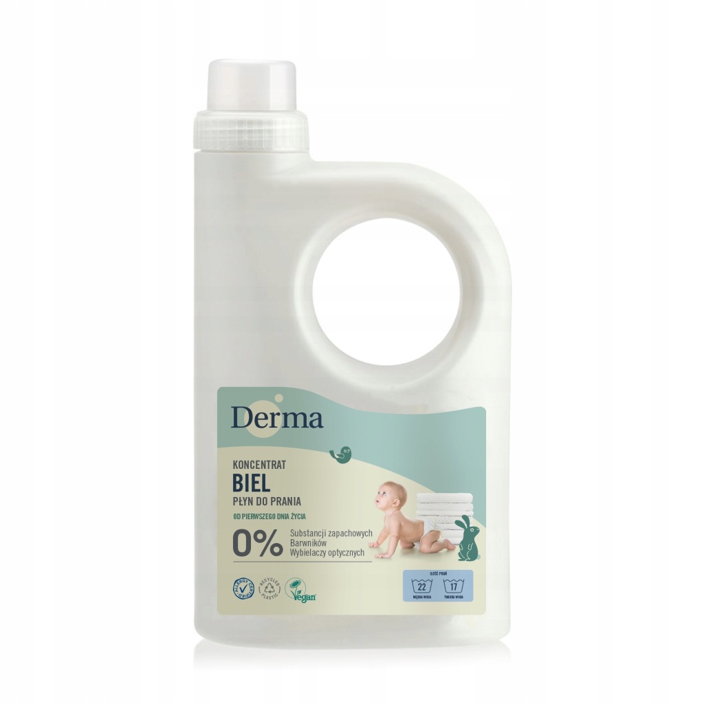 Płyn do prania Derma pranie białego 1,03 kg 0,945 l