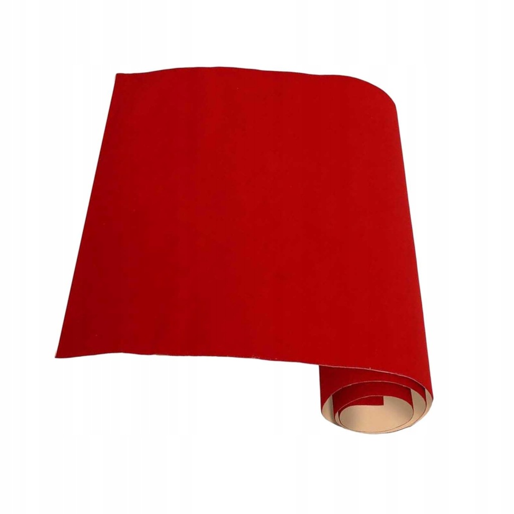 1 Roll Self Adhesive Velvet Flocking Liner, Felt Fabric Red 40x148cm