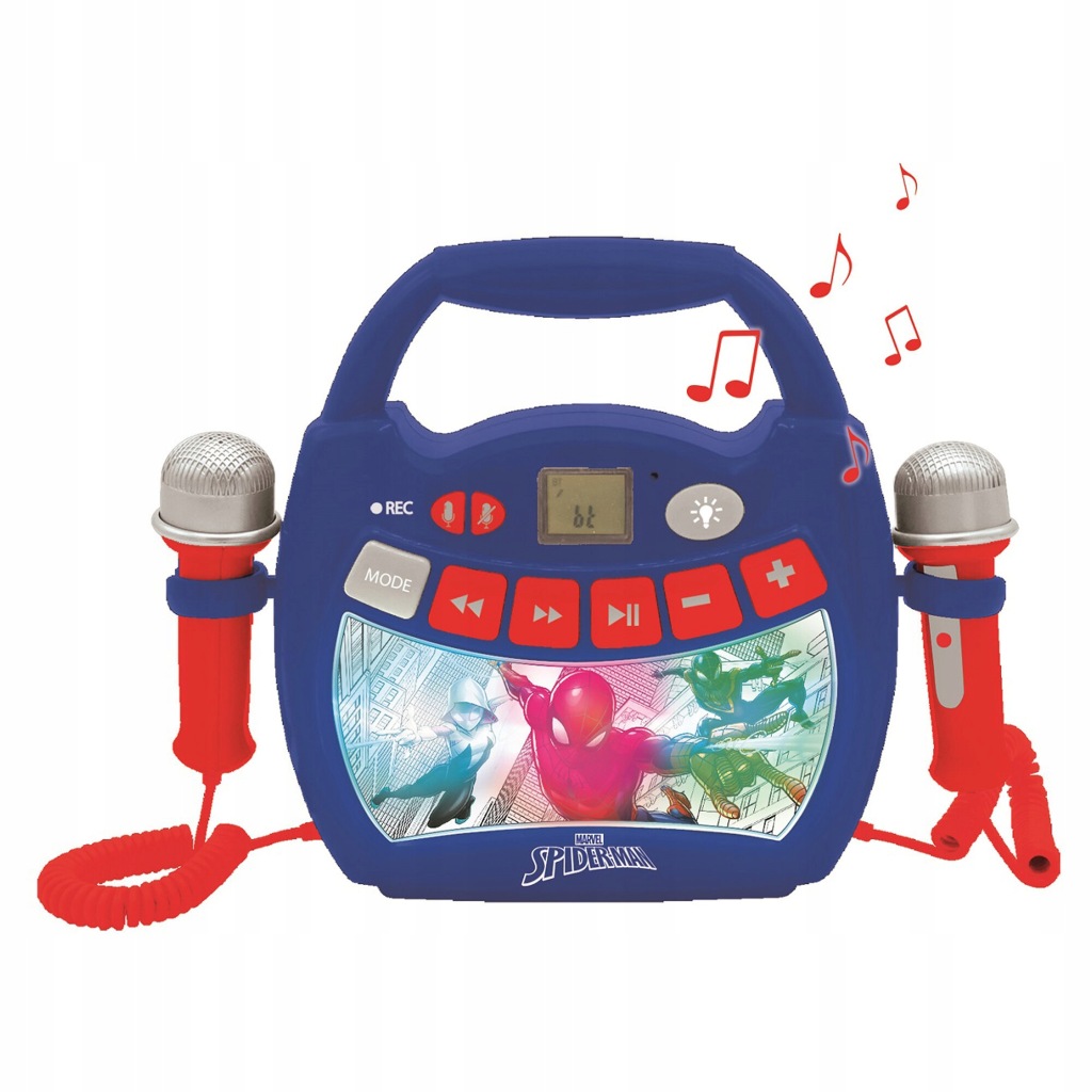 Głośnik karaoke Spider-Man z mikrofonami