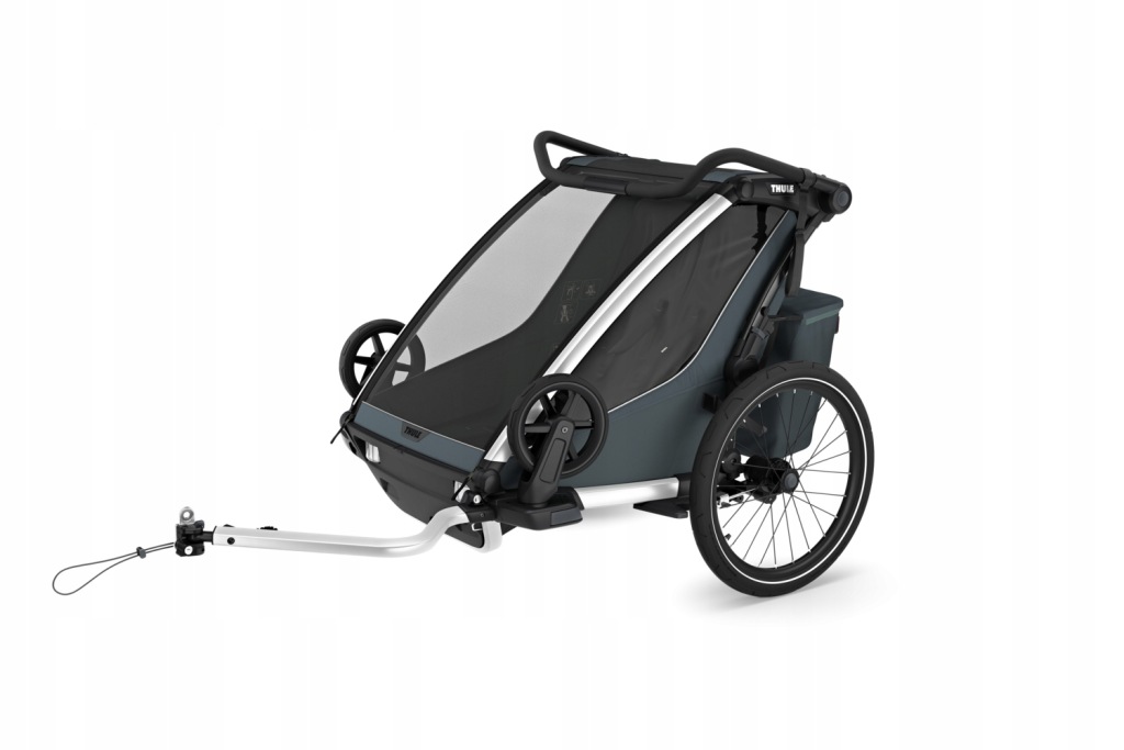 Przyczepka rowerowa dla dzieci Thule Chariot Cross 2 Double Dark Slate