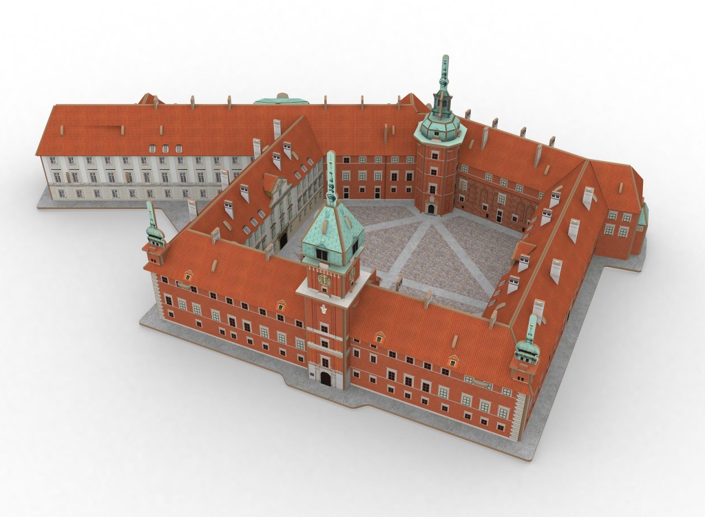 Puzzle 3D Zamek Królewski w Warszawie PUZLE PRZESTRZENNE Dla Dorosłych Mega
