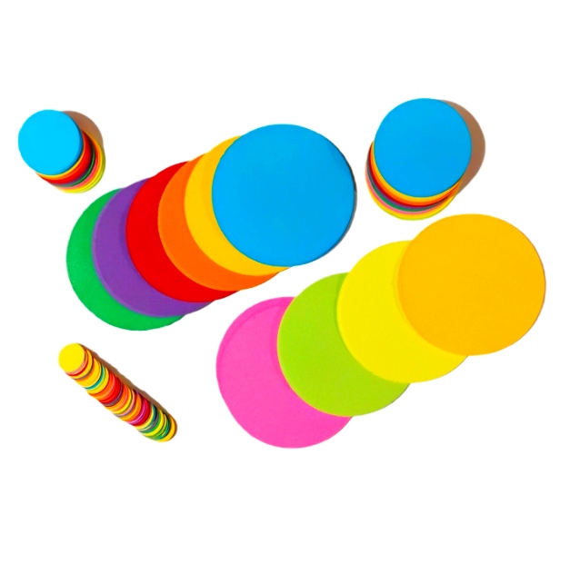 KÓŁKA ORIGAMI - 4 x NEON + 6 x INTENSYWNE - MIX - 2, 3, 5, 8 mm - 400 kółek