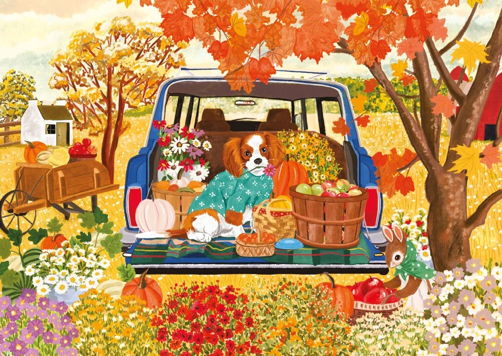 MAGNOLIA Puzzle Pies w samochodzie 1000 elementów