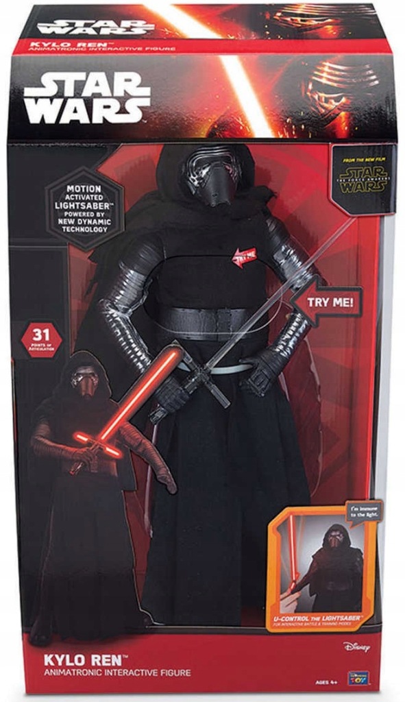 Duża Figurka Interaktywna Kylo Ren Star Wars 43 cm