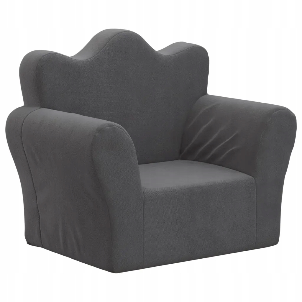 Miękka sofa dla dzieci 54x34x45 antracyt