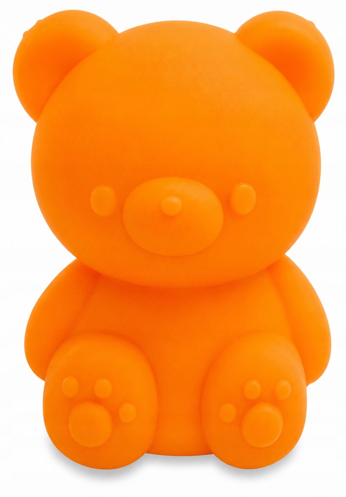 POMARAŃCZOWY GNIOTEK MIŚ SENSORYCZNY ZAPACHOWY ANTYSTRESOWY SQUISHY TOBAR