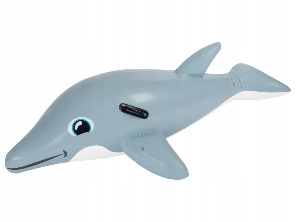 Dmuchany materac delfin na plażę do wody basenu DZIECKO 160x90x42cm DUŻY