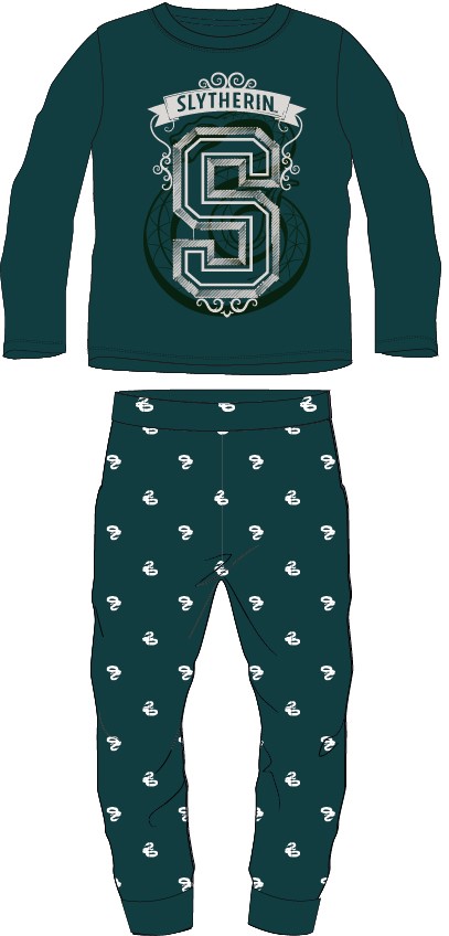 PIŻAMA dziecięca bawełniana 158 / 164 HARRY POTTER SLYTHERIN PREZENT