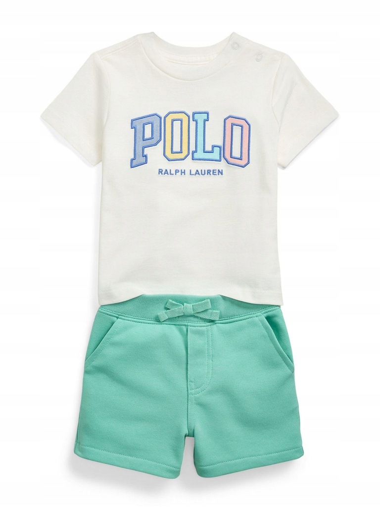 Polo Ralph Lauren krótkie spodenki bawełna wielokolorowy rozmiar 80