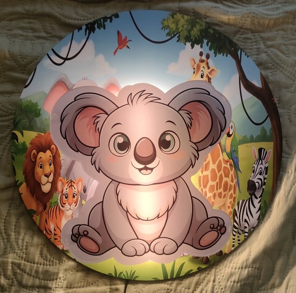 Lampka nocna MIŚ KOALA SAFARI 3D pilot opcja
