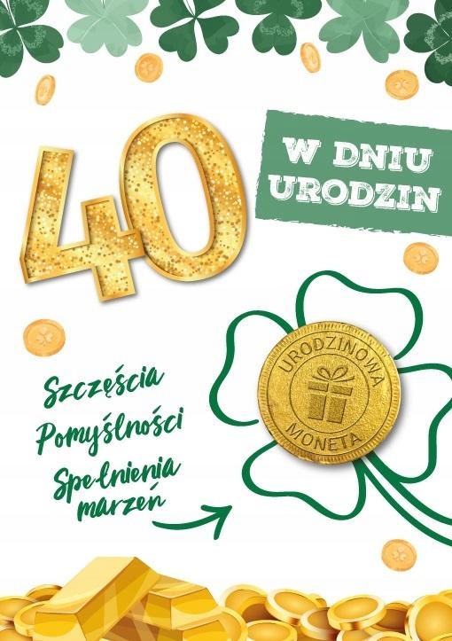 Prezent URODZINOWY ŻYCZENIA URODZINOWE Kartka Okazjonalna Karnet urodziny