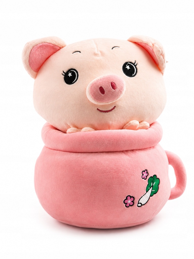Maskotka TikTok – Świnka w Filiżance 50 cm