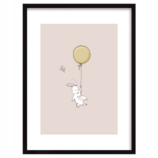 Yellow Tipi Obrazek Bubble Dreams Rabbit II